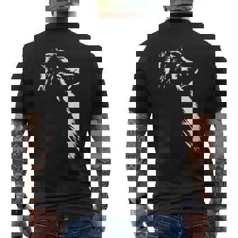 シェットランド・シープドッグ ポートレート シルエット 犬 シェルティー・ドッグ メンズTシャツ バックプリント - Kawaiitshirt