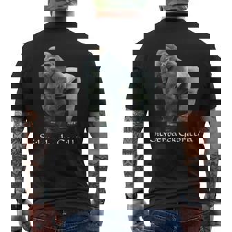 シルバーバック ゴリラ メンズTシャツ バックプリント - Kawaiitshirt