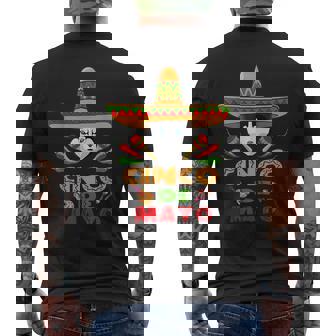 シンコ・デ・マヨ シンコ・デ・マヨのシベリアン・ハスキーの面白い犬 メンズTシャツ バックプリント - Kawaiitshirt