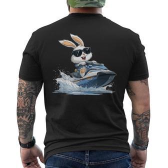 ジェットスキー ジェットスキー ウサギ イースターバニー サングラス メンズTシャツ バックプリント - Kawaiitshirt