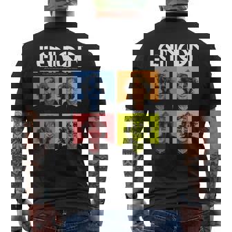 ジョン・レノン カラーブロック 長袖tシャツ メンズTシャツ バックプリント - Kawaiitshirt