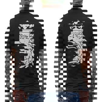 スカニアスウェーデン紋章フラッググリフィン 長袖tシャツ メンズTシャツ バックプリント - Kawaiitshirt