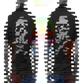 スカル、宇宙海賊キャプテン・クロスボーンズ ハロウィンパーティー Ahoy メンズTシャツ バックプリント - Kawaiitshirt