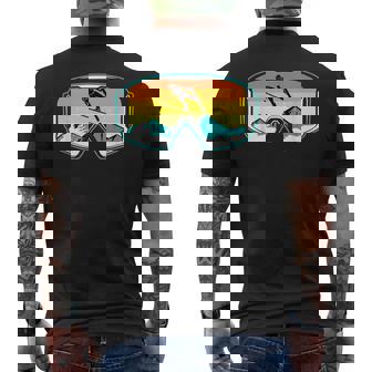 スキー 山 スキー ジャンプ メンズTシャツ バックプリント - Kawaiitshirt