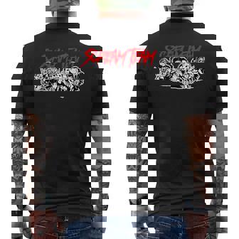 スクリームチーム ホラー映画 長袖tシャツ メンズTシャツ バックプリント - Kawaiitshirt