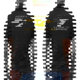 スタートレック オリジナルシリーズ USSエンタープライズプロパティ メンズTシャツ バックプリント - Kawaiitshirt