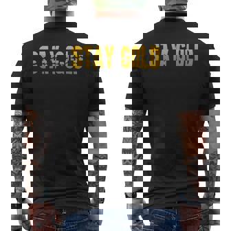 ステイゴールド、クラシック80年代。 メンズTシャツ バックプリント - Kawaiitshirt