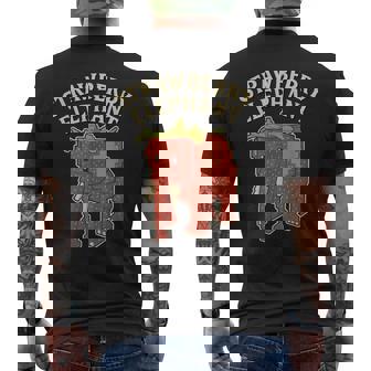 ストロベリーエレファント 面白いイタリアンブレインロットゲームミーム メンズTシャツ バックプリント - Kawaiitshirt