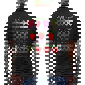 ストロベリーフルーツシャツ イチゴの種類 コテージコア メンズTシャツ バックプリント - Kawaiitshirt