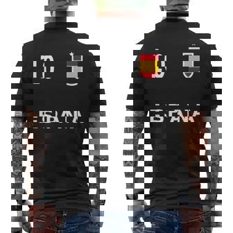 スペイン サッカー フットボール ナンバー10 10ファン メンズTシャツ バックプリント - Kawaiitshirt