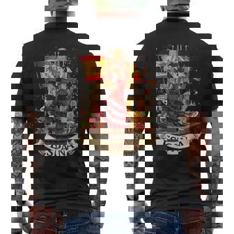 スペイン フラメンコ セビリア アンダルシア バルセロナ メンズTシャツ バックプリント - Kawaiitshirt