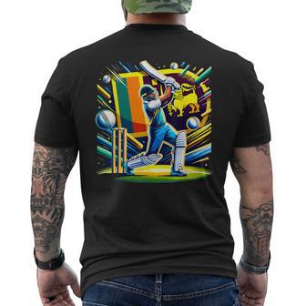 スリランカ クリケット 2024 スリランカ クリケット ジャージ メンズTシャツ バックプリント - Kawaiitshirt