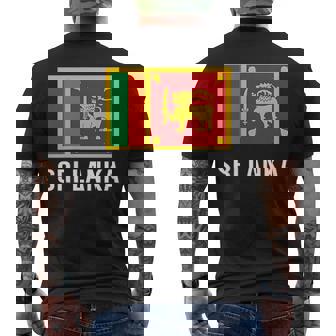 スリランカ国旗シャツ スリランカ メンズTシャツ バックプリント - Kawaiitshirt