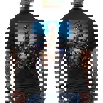 セクシーガールグラフィックtシャツ セクシーなラティーナガール&バイクビーチ。 長袖tシャツ メンズTシャツ バックプリント - Kawaiitshirt