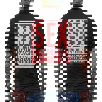 セックスインストラクター、バチェラーパーティー、面白いバチェラーパーティーのアイデア メンズTシャツ バックプリント - Kawaiitshirt