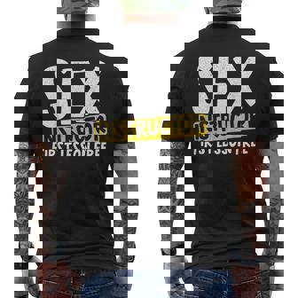 セックス教師のためのセックスインストラクター メンズTシャツ バックプリント - Kawaiitshirt