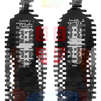 セルビアクロスシールドセルビアアーム。 メンズTシャツ バックプリント - Kawaiitshirt