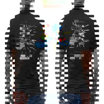 ソニック×れじぇくん Racing L メンズTシャツ バックプリント - Kawaiitshirt