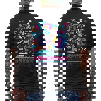 タイ ビーチ ソンクラーン サムイ島 ヤシの木 パタヤ プーケット バンコク お土産 マッサージ トゥクトゥク 寺 仏 メンズTシャツ バックプリント - Kawaiitshirt