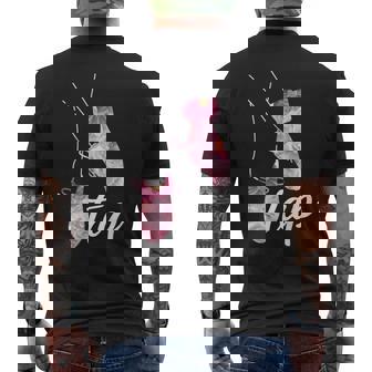 タップダンサー レトロフラワー タップダンサーデザイン タップダンス メンズTシャツ バックプリント - Kawaiitshirt