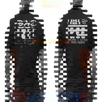 タバコ禁煙 おもしろ タバコ 禁煙 ギフト メンズTシャツ バックプリント - Kawaiitshirt