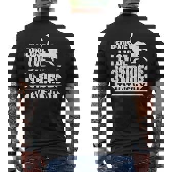 ダチョウが大好きだからだからダチョウ メンズTシャツ バックプリント - Kawaiitshirt