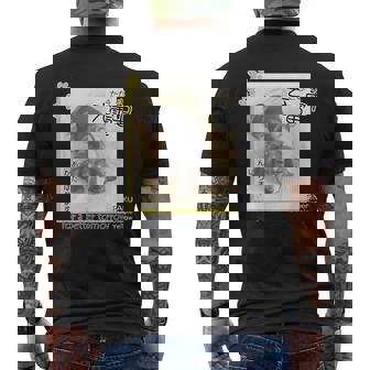 ダックス ミニチュアダックス シルバーダップル らく 充電中 明日がんばる 犬 メンズTシャツ バックプリント - Kawaiitshirt