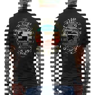 ダックスフンド ダックスフンド 男性用 ギフト アイデア ファニー ダディ ドッグ メンズTシャツ バックプリント - Kawaiitshirt