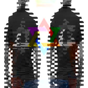 ダビデの星 Lgbt メンズTシャツ バックプリント - Kawaiitshirt