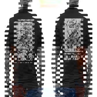 ダートバイク用ブラップデザイン モトクロス ダートバイク メンズTシャツ バックプリント - Kawaiitshirt