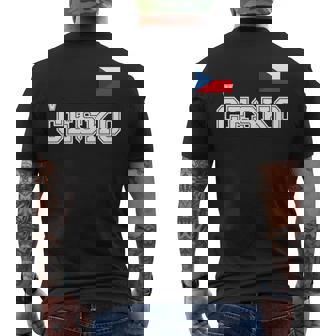 チェコ共和国 胸に Cesko 旗国旗 長袖tシャツ メンズTシャツ バックプリント - Kawaiitshirt