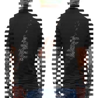 チェロ奏者の贈り物 面白いチェロオーケストラ アート チェロ奏者 メンズTシャツ バックプリント - Kawaiitshirt