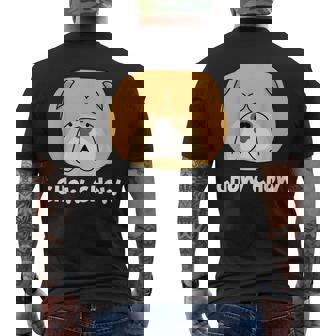 チャウチャウ 脂肪と可愛い ドッグブリード ふわふわチャウチャウ メンズTシャツ バックプリント - Kawaiitshirt