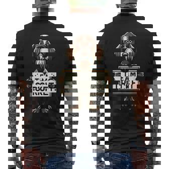 チームクリケット、クリケットの正義、犬好き、ハンティングドッグ メンズTシャツ バックプリント - Kawaiitshirt