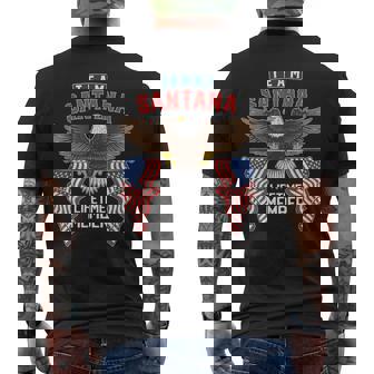 チームサンタナ生涯会員 メンズTシャツ バックプリント - Kawaiitshirt