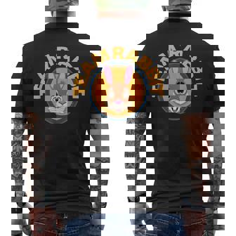 チームラビット スポーツバッジ メンズTシャツ バックプリント - Kawaiitshirt