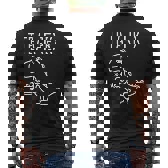 ティーレックス ファニーt-Rex ティラノサウルス 恐竜 長袖tシャツ メンズTシャツ バックプリント - Kawaiitshirt