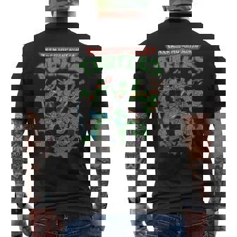ティーンエイジ・ミュータント・ニンジャ・タートルズ アンティーク調ポスター メンズTシャツ バックプリント - Kawaiitshirt