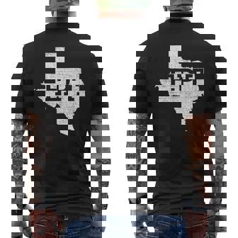 テキサスシルエットのept El Paso Txデザイン。 メンズTシャツ バックプリント - Kawaiitshirt