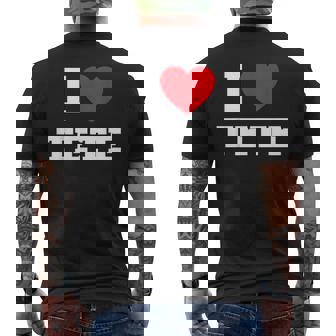 テテが大好き メンズTシャツ バックプリント - Kawaiitshirt