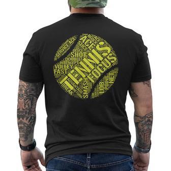 テニス 面白いtシャツ ボール おもしろ 服 ネタ メンズ レディース テニス部 おもしろグッズ 大人 子供 メンズTシャツ バックプリント - Kawaiitshirt