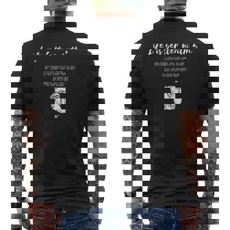 テングザルがいれば人生はもっと良くなる メンズTシャツ バックプリント - Kawaiitshirt