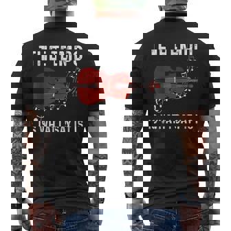 テンポは私が言うとおり メンズTシャツ バックプリント - Kawaiitshirt