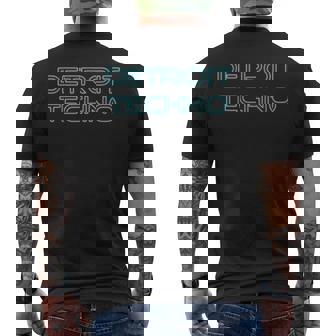 デトロイトテクノシャツ Edm Rave Djウェア デトロイトハウス メンズTシャツ バックプリント - Kawaiitshirt