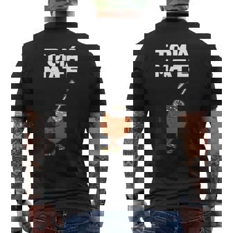 トマ イエルバ メイト アルゼンチン ウルグアイ ティー メンズTシャツ バックプリント - Kawaiitshirt