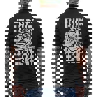 トラッカー 18輪トラック イェーピンク メンズTシャツ バックプリント - Kawaiitshirt