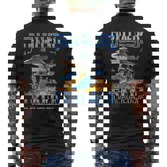 トララレロトララーラシャークミーム メンズTシャツ バックプリント - Kawaiitshirt