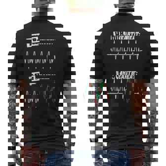 トレーダー ハートビート マイハートビート 株 株式市場 Fx取引 メンズTシャツ バックプリント - Kawaiitshirt