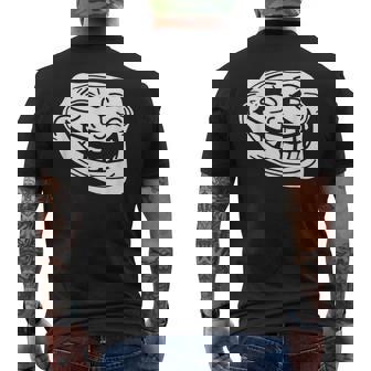 トロール フェイス ミーム ファニー ダンク ミーム トロールフェイス メンズTシャツ バックプリント - Kawaiitshirt