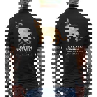 トンキニーズキャットは自分の良いペットデザインにはスマートすぎる メンズTシャツ バックプリント - Kawaiitshirt